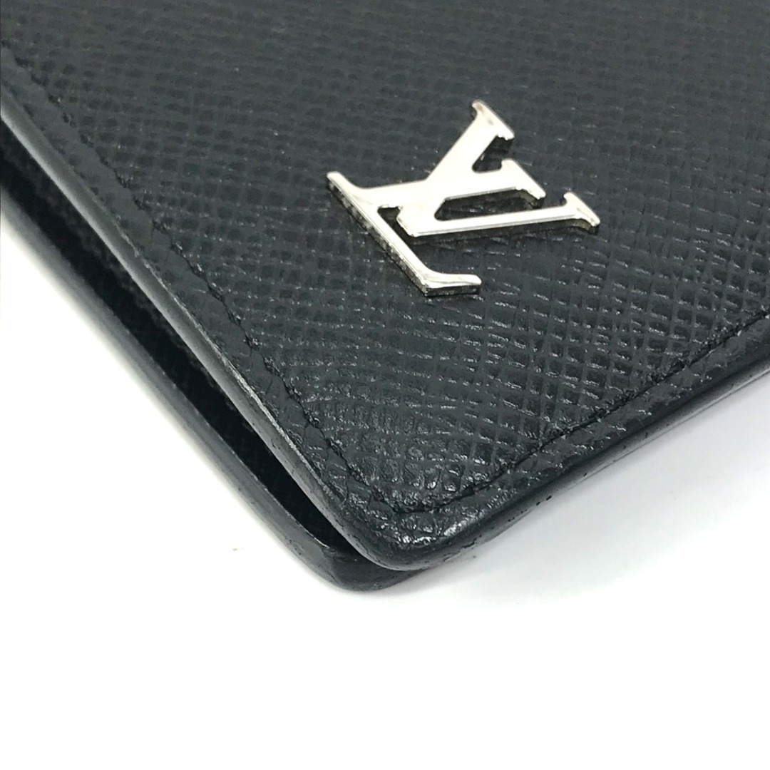 ルイヴィトン LOUIS VUITTON ポルトフォイユ ブラザ M30285 タイガ 2つ折り 長財布 タイガレザー ブラック