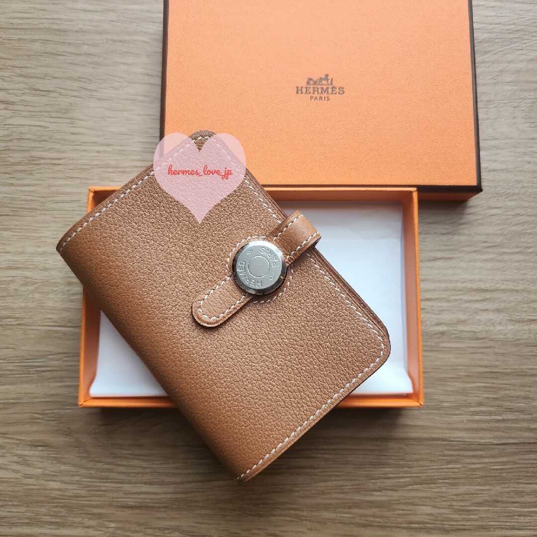 HERMES◆エルメス◆シルクインコンパクト◆財布◆クレ モーヴパール◆新品