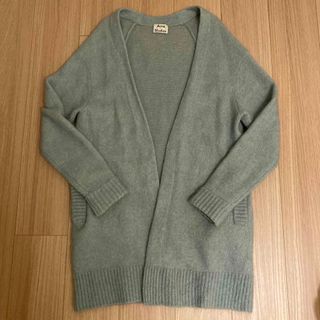 Acne Studios / アクネ ストゥディオズ | 2019AW | DRAMATIC MOH ウール ロング カーディガン  | S | グレー | レディース