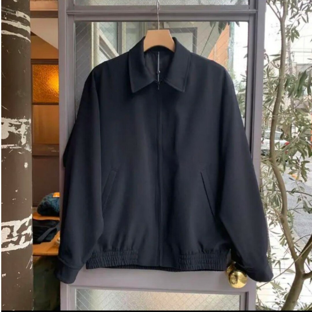 COMOLI ウールスイングトップ 2 navy 23ss