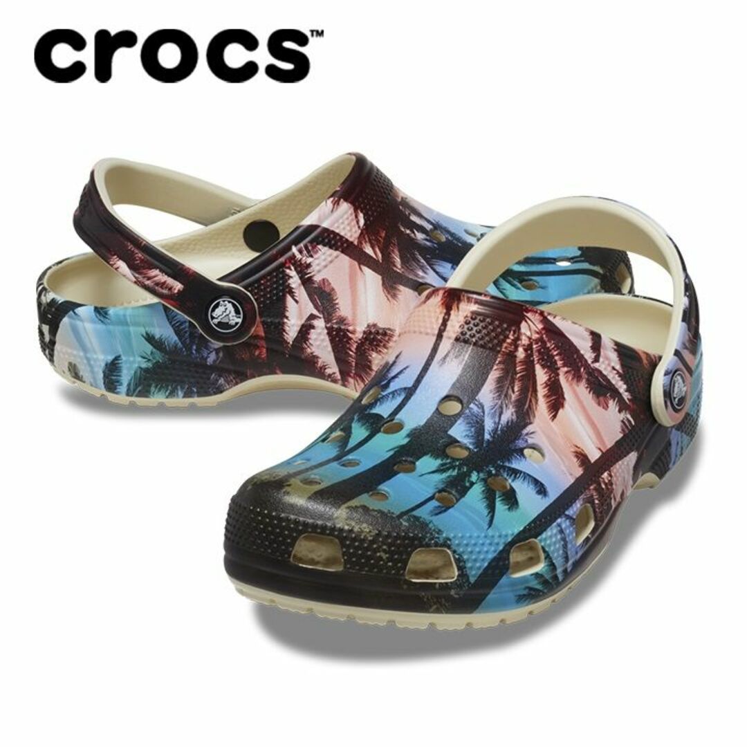 crocs(クロックス)の26cm クロックス クラシック レトロリゾート クロッグ ボーン×マルチ メンズの靴/シューズ(サンダル)の商品写真