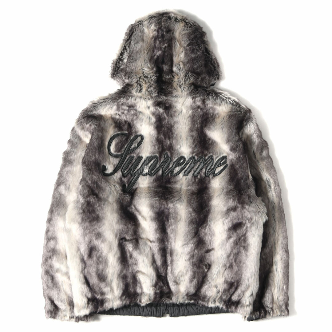 Supreme シュプリーム ジャケット サイズ:L 20AW フェイクファー リバーシブル フード ジャケット Faux Fur Reversible Hooded Jacket ブラック 黒 アウター ブルゾン【メンズ】【美品】メンズ