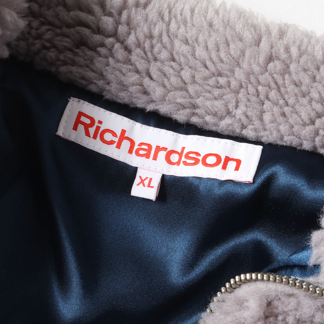 Richardson リチャードソン ジャケット サイズ:XL 19AW フリース ボア フルジップ ジャケット グレー USA製 アウター ブルゾン  コート【メンズ】【中古】【美品】