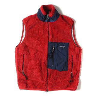 パタゴニア(patagonia)のPatagonia パタゴニア ベスト サイズ:S 90s クラシック レトロX フリース ベスト CLASSIC RETRO-X VEST / USA製 / 1999年製 レッド 赤 トップス アウトドア カジュアル 90年代 古着【メンズ】【中古】(ベスト)