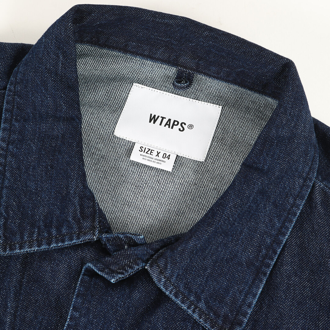 W)taps(ダブルタップス)のWTAPS ダブルタップス シャツ サイズ:XL 23SS グラフィック プリント デニム ジャングル シャツ ジャケット JMOD / LS / COTTON. DENIM. PASTHG インディゴ ブルー トップス カジュアルシャツ 長袖【メンズ】【中古】【美品】 メンズのトップス(シャツ)の商品写真