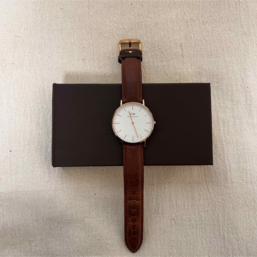 Daniel Wellington 36mm ゴールド レザーブラウン | フリマアプリ ラクマ