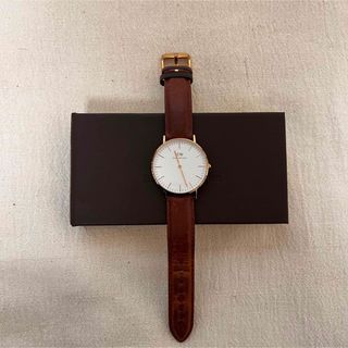 danielwellington DW 時計　レディース　ブラウン✖️ゴールド