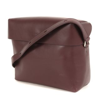 JIL SANDER ジル・サンダー バッグ 近年モデル ロゴエンボス スクエア スリング ショルダー バッグ SLING SHOULDER BAG J07WD0024 P4848 ブラック 黒 【メンズ】【美品】