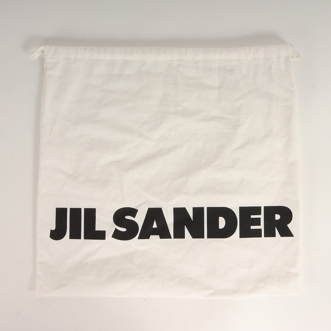 JIL SANDER ジル・サンダー バッグ 近年モデル ロゴエンボス スクエア スリング ショルダー バッグ SLING SHOULDER BAG J07WD0024 P4848 ブラック 黒 【メンズ】【美品】