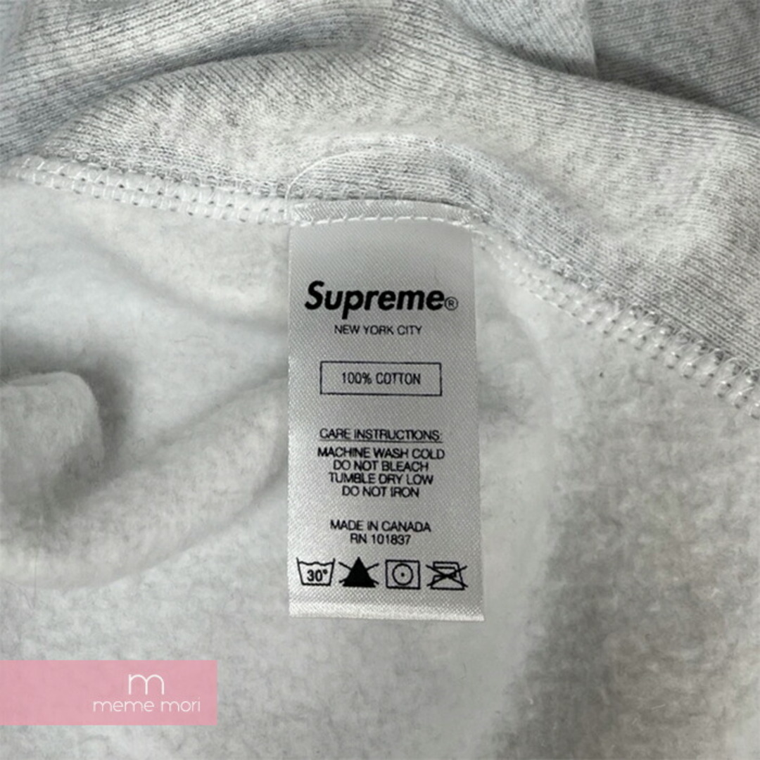 Supreme - Supreme 2018SS Sleeve Embroidery Hooded Sweatshirt Ash
