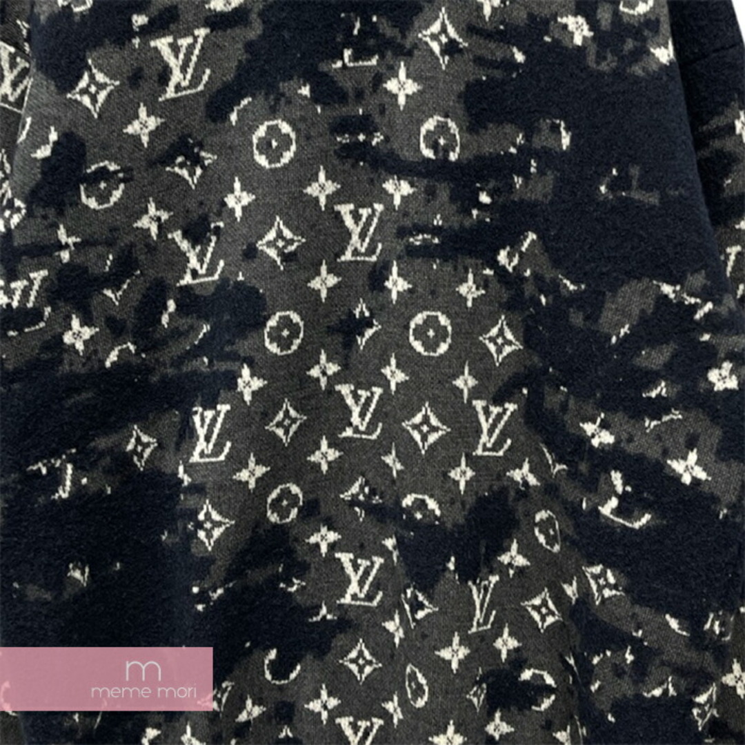 Shop Louis Vuitton MONOGRAM Distressed Monogram Crewneck (1A96JV