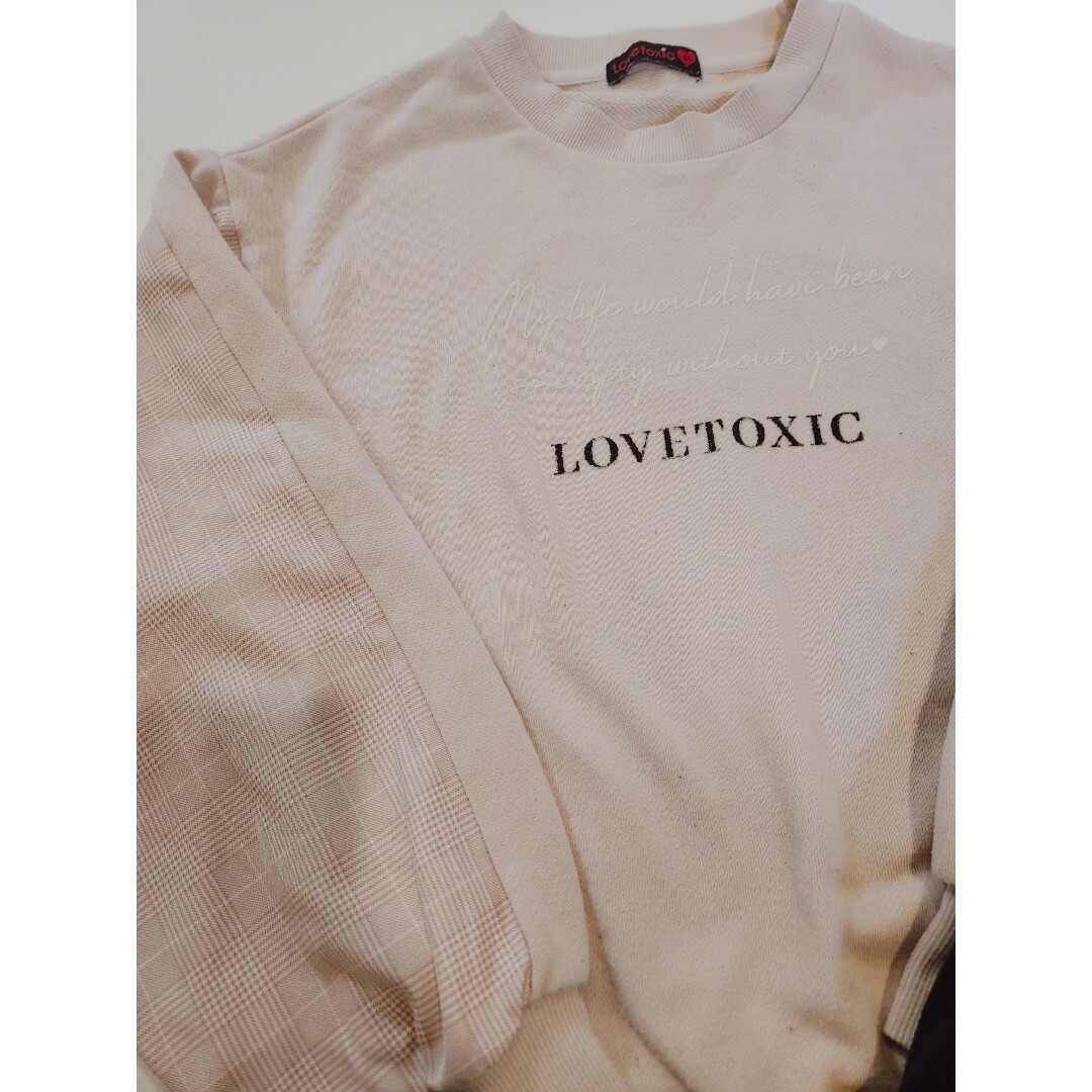 lovetoxic(ラブトキシック)のラブトキ女の子１６０トレーナーピンク暖かズボン キッズ/ベビー/マタニティのキッズ服女の子用(90cm~)(パンツ/スパッツ)の商品写真