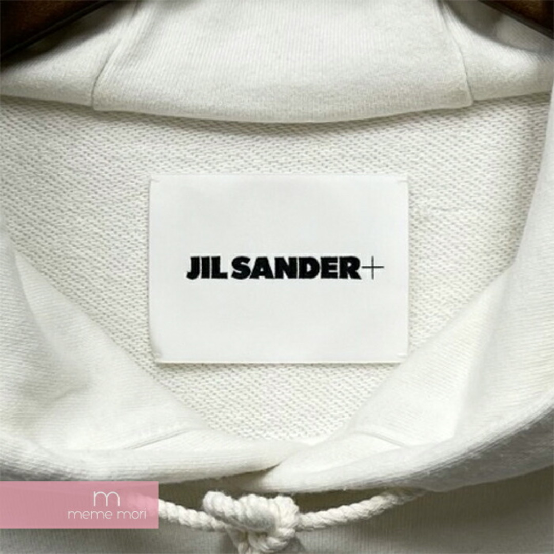 JIL SANDER+ 2022SS Hooded Logo Sweat JPUS707533 MS248608 ジルサンダープラス  フーデッドロゴスウェット プルオーバーパーカー ホワイト サイズM【231025】【中古-B】【me04】