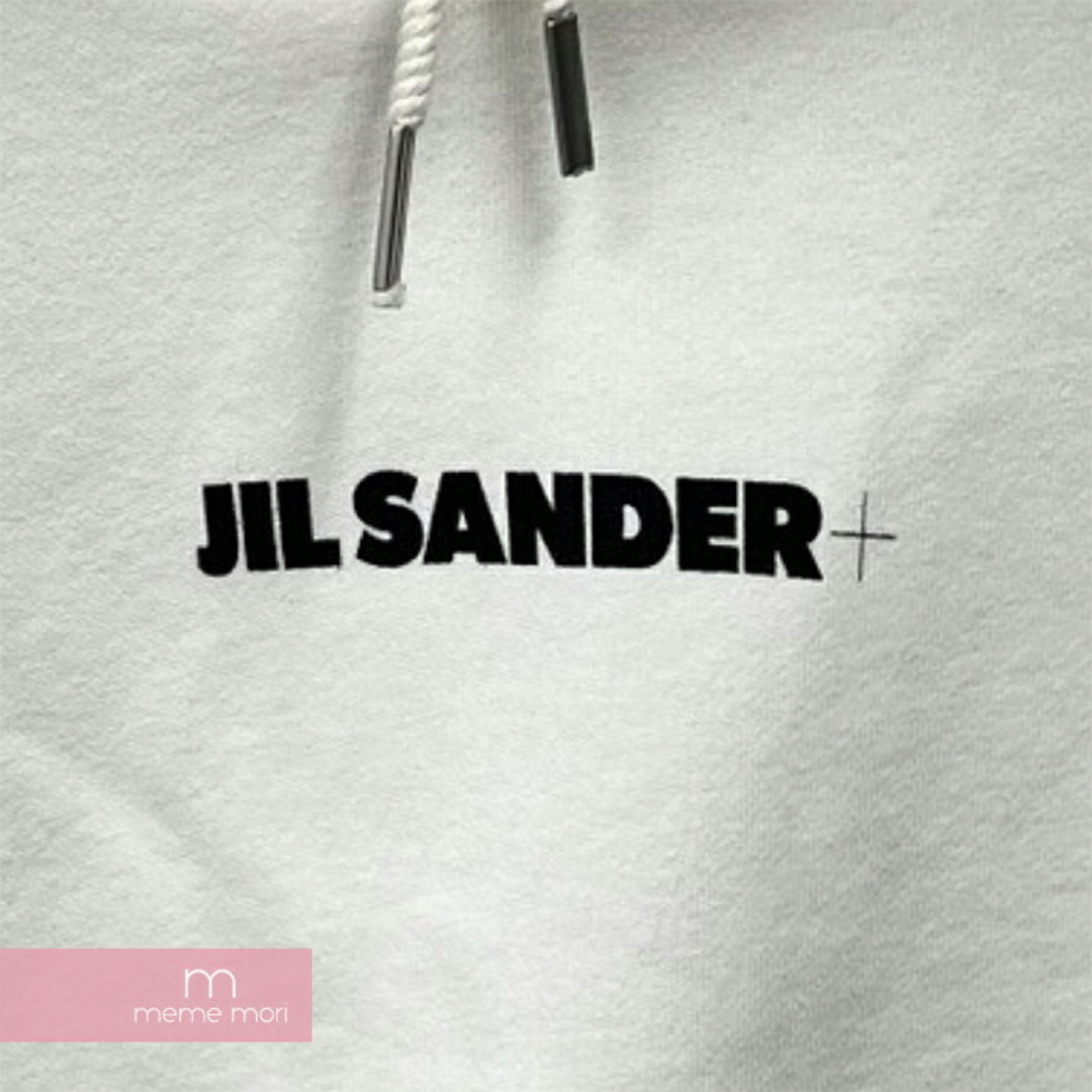 JIL SANDER+ 2022SS Hooded Logo Sweat JPUS707533 MS248608 ジルサンダープラス  フーデッドロゴスウェット プルオーバーパーカー ホワイト サイズM【231025】【中古-B】【me04】