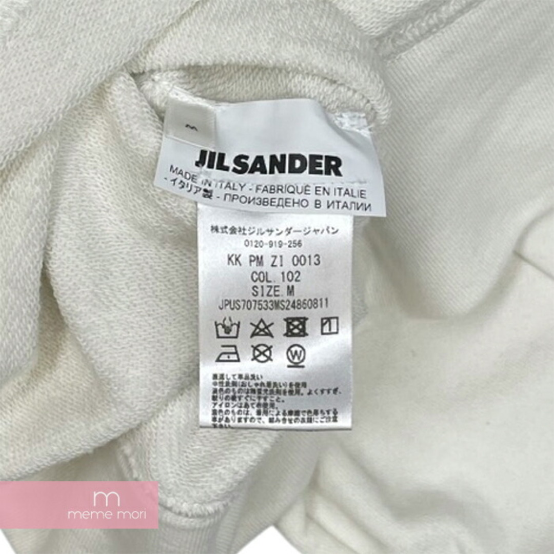 JIL SANDER+ 2022SS Hooded Logo Sweat JPUS707533 MS248608 ジルサンダープラス  フーデッドロゴスウェット プルオーバーパーカー ホワイト サイズM【231025】【中古-B】【me04】