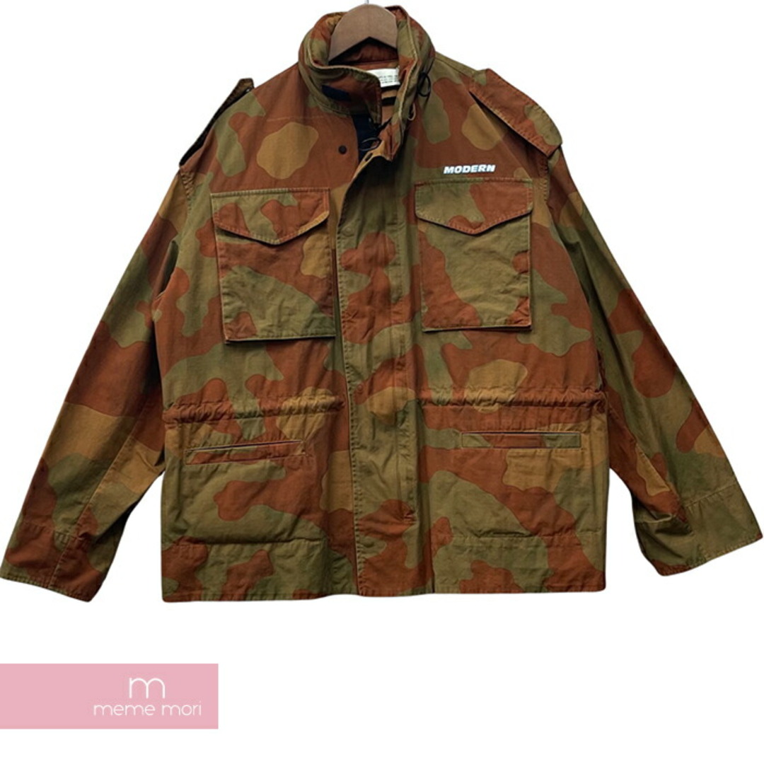 OFF-WHITE 2020SS Camouflage Print Jacket OMEL010S20362020 オフホワイト カモフラージュプリントジャケット ミリタリージャケット バックロゴ カモフラ 迷彩 ブラウン×カーキオリーブ サイズS【231024】【-B】【me04】