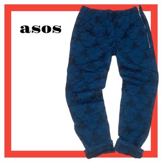 エイソス(asos)のasos エイソス　パンツ　ボトムス　花柄　レトロ　テーパード　レディース(カジュアルパンツ)