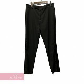 CELINE Classic Pants Grain De Poudre 2P096659D セリーヌ クラシックパンツグランドプードル スラックス トラウザー サイドライン ブラック サイズ50 【231028】【中古-A】【me04】