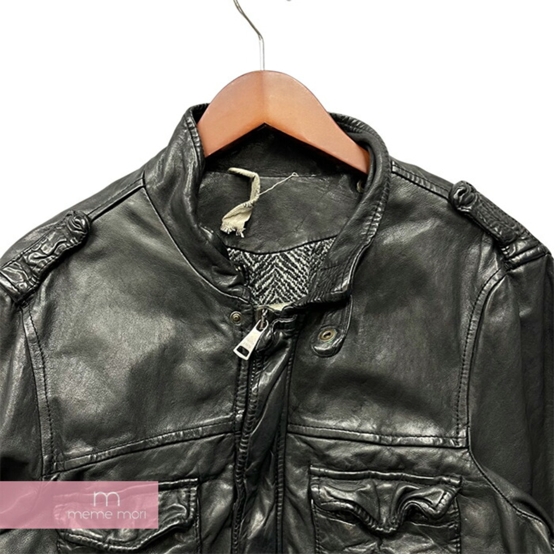 GIORGIO BRATO - GIORGIO BRATO Leather Jacket ジョルジオブラット ...