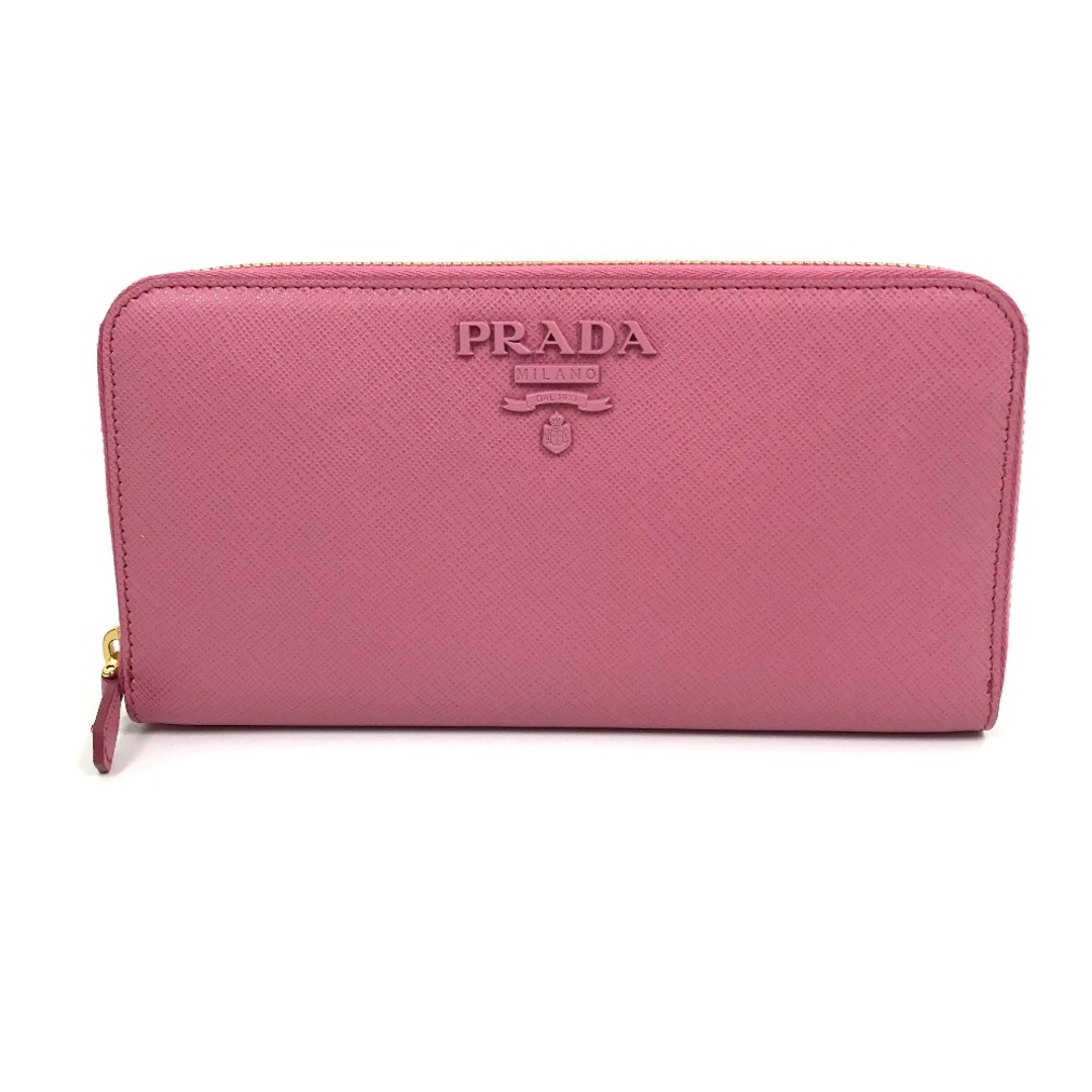 プラダ PRADA サフィアーノ シャイン 1ML506 ロゴ ラウンドファスナー