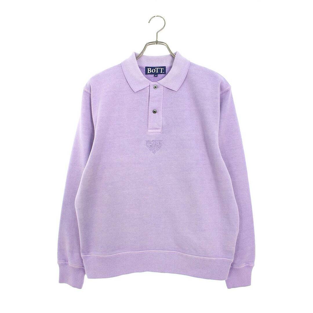 ボット BoTT  23AW  Pigment Dye Sweat Polo (purple) 233BoTT14 ピグメントダイポロスウェット メンズ M