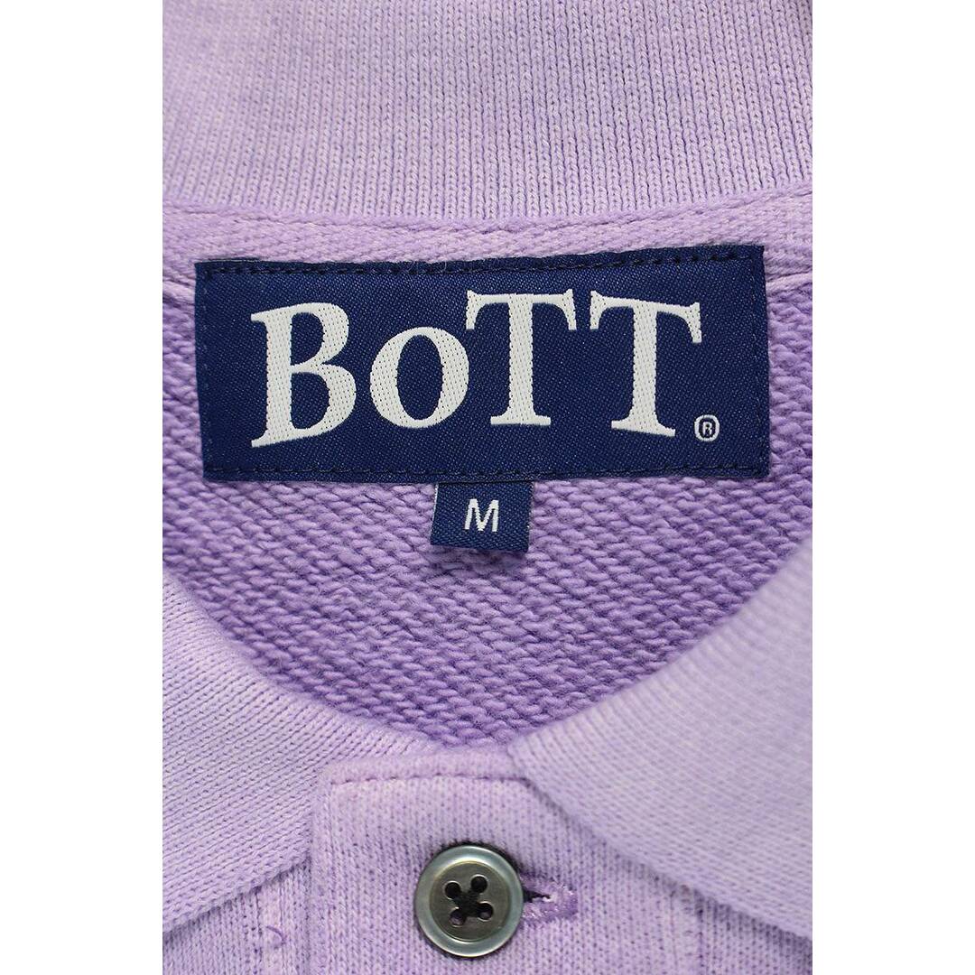 ボット BoTT  23AW  Pigment Dye Sweat Polo (purple) 233BoTT14 ピグメントダイポロスウェット メンズ M