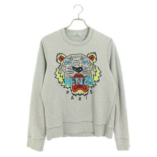 KENZO ケンゾー タイガービッグロゴ刺繍スウェット グレー