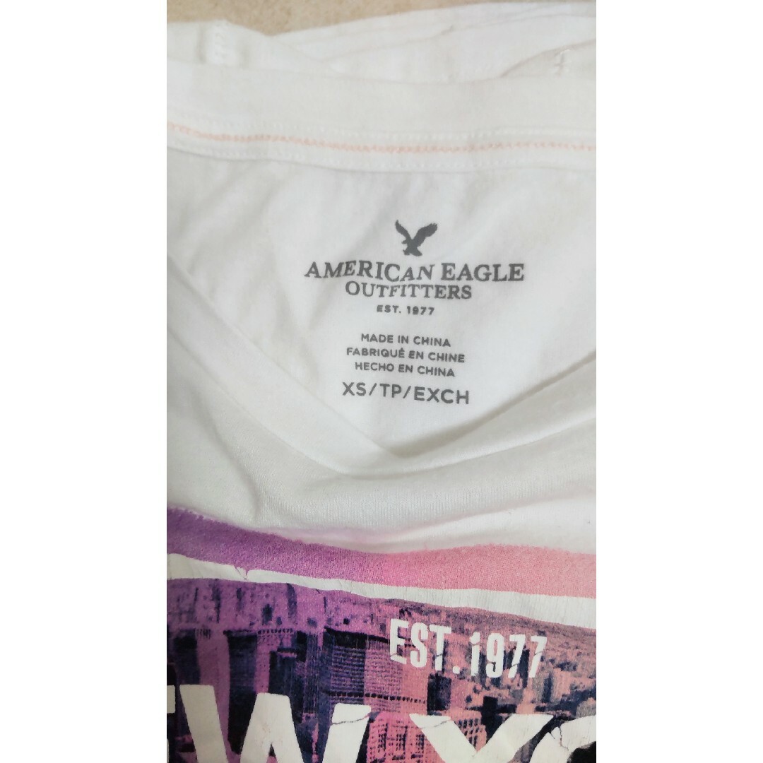 新品3枚セット　American Eagle アメリカンイーグル　長袖シャツ　白