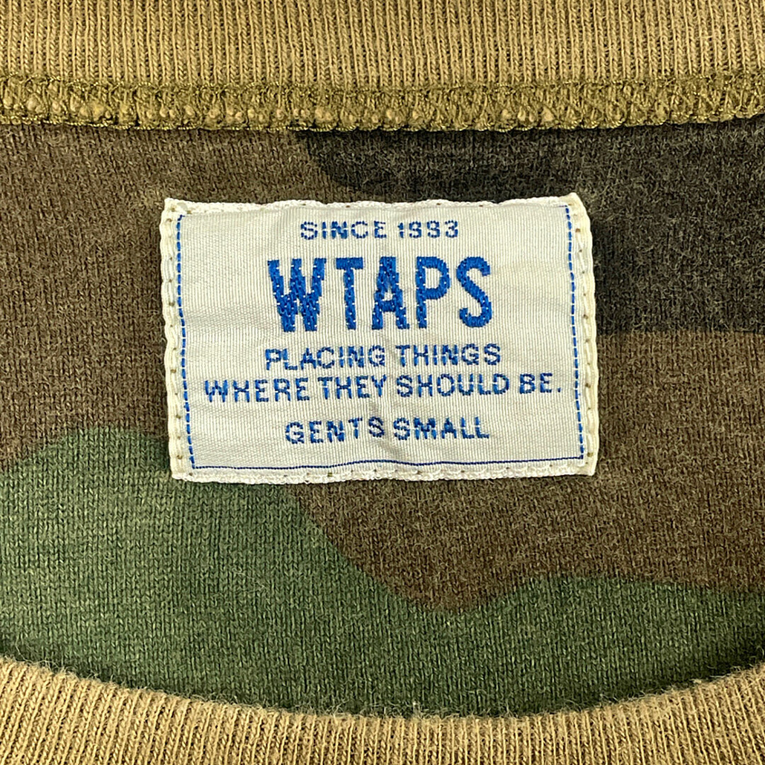 W)taps(ダブルタップス)のWTAPS ダブルタップス 13AW DESIGN S/S-C TEE COTTON WOODLAND 半袖Ｔシャツ 迷彩 サイズS 正規品 / B4524 メンズのトップス(Tシャツ/カットソー(半袖/袖なし))の商品写真