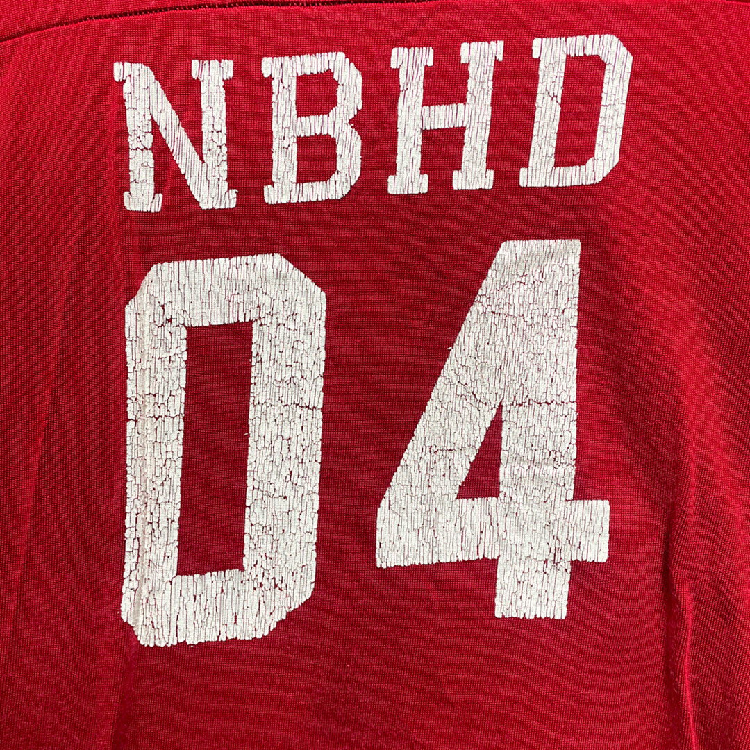 NEIGHBORHOOD(ネイバーフッド)のNEIGHBORHOOD ネイバーフッド DFL.FB/RC-CREW. 3Q フットボール カットソー レッド サイズS 正規品 / B4516 メンズのトップス(Tシャツ/カットソー(七分/長袖))の商品写真