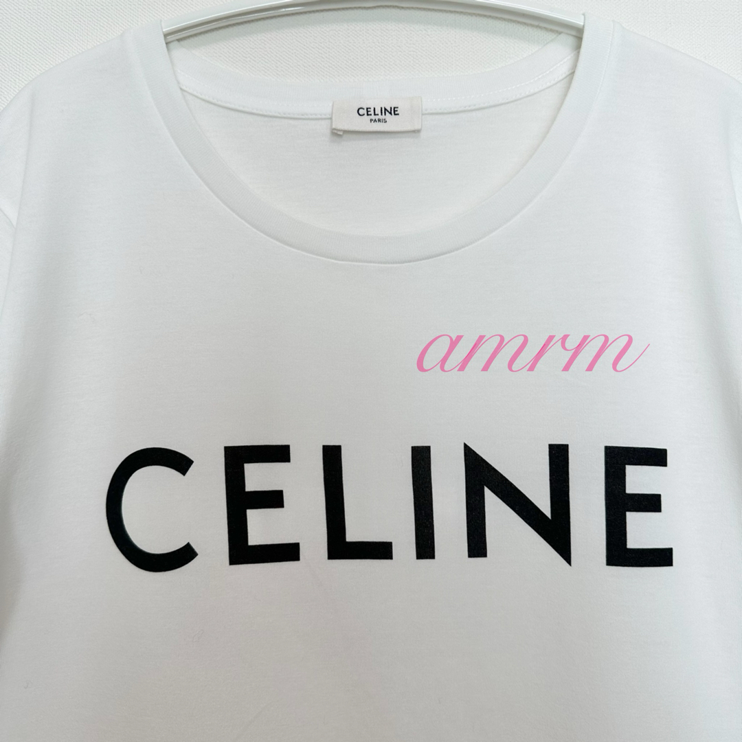 【正規品】CELINE セリーヌ クラシックロゴTシャツ Sサイズ ホワイト 白