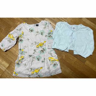 ベビーギャップ(babyGAP)の80cm babyGAP ベビーギャップ ワンピース　ボレロカーディガンセット(ワンピース)