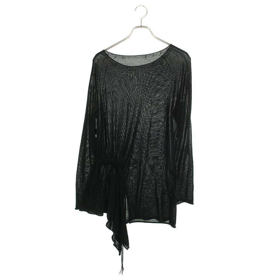 ワイズ  PLAIN STITCH WHOLEGARMENT CHAIN STITCH LONG SLEEVEYZ-K18-085 ギャザーデザインコットンプルオーバーニット レディース 2