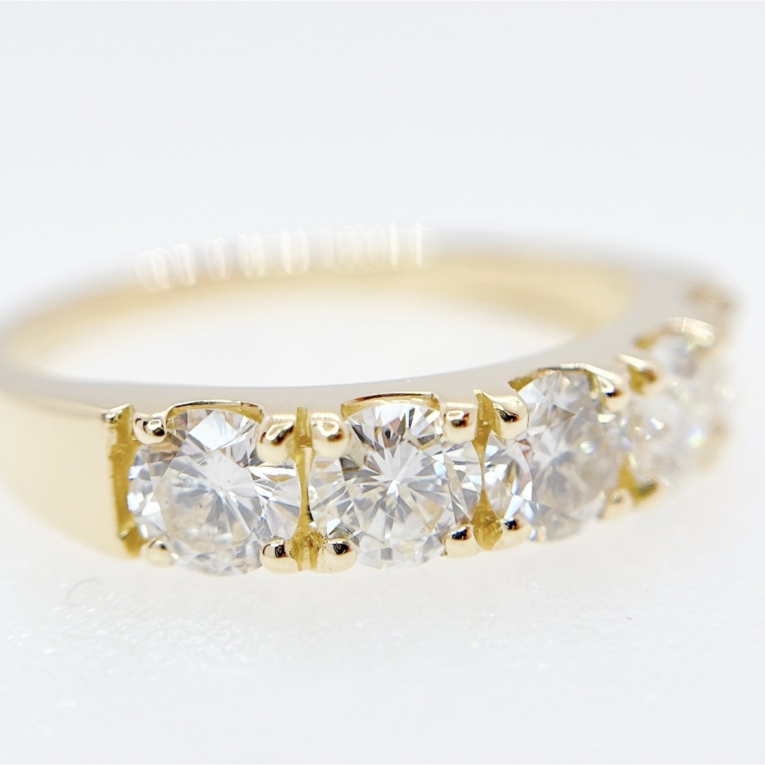 ダイヤモンド エタニティ ハーフエタニティ k18リング 指輪 ジュエリー レディースのアクセサリー(リング(指輪))の商品写真