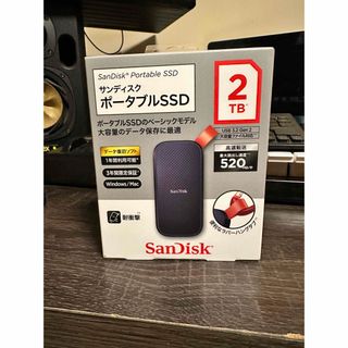 サンディスク(SanDisk)のSanDisk ポータブルSSD 2TB SDSSDE30-2T00-J26(PC周辺機器)