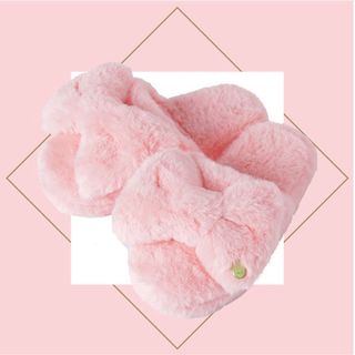 ラデュレ(LADUREE)のラデュレ ふわふわ スリッパ ピンク 新品未開封(スリッパ/ルームシューズ)