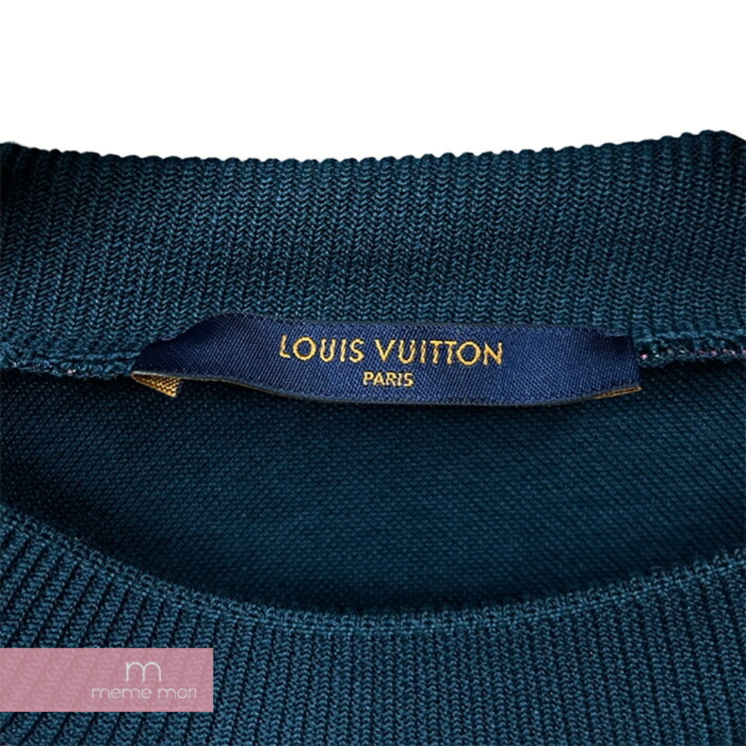 LOUIS VUITTON(ルイヴィトン)のLOUIS VUITTON 2021SS Monogram Jacquard Sweatshirt 1A8P0K ルイヴィトン モノグラムジャカードスウェットシャツ トレーナー クルーネック マドラスチェック ブルーグリーン×ピンク サイズM【231015】【中古-A】【me04】 メンズのトップス(スウェット)の商品写真