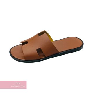 エルメス(Hermes)のHERMES Izmir Sandal H041141ZH04 エルメス イズミール サンダル レザーサンダル カーフスキン ブラウン サイズ43【231016】【新古品】【me04】(サンダル)