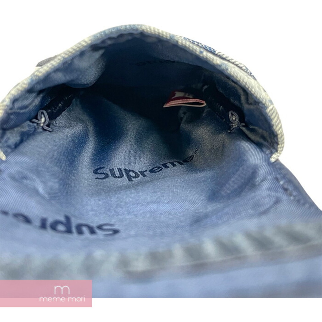 Supreme 2022SS Fat Tip Jacquard Denim Neck Pouch Blue シュプリーム ファットティップジャガードデニムネックポーチ ブルー ミニショルダーバッグ ホルダー 鞄 総柄 刺繍ロゴ インディゴ【231020】【新古品】【me04】