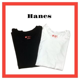 ヘインズ(Hanes)の新品　未使用　Hanes ヘインズ Tシャツ　セット　黒　白(Tシャツ(半袖/袖なし))