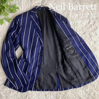 ニールバレット(NEIL BARRETT)の★りょう様専用★ニールバレット ジャケット シングル ストライプ 2釦 40(テーラードジャケット)