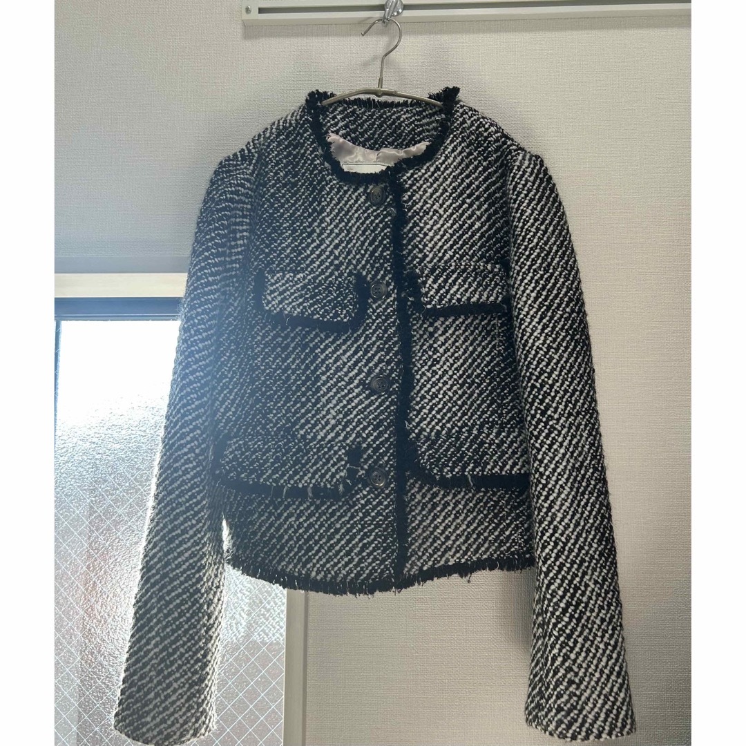 Her lip to(ハーリップトゥ)のHerlipto Wool-Blend Fancy Tweed Jacket レディースのジャケット/アウター(ノーカラージャケット)の商品写真