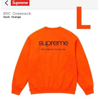 Supreme Nyc Crewneck Dark Orange M