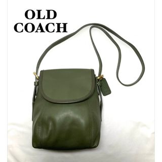 【美品】希少色 COACH ショルダーバッグ レザー イエロー  ロゴ 斜めがけ