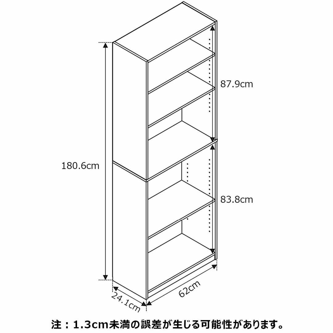 【色: ホワイト】フリノ(Furinno) JAYAシリーズ 本棚 収納棚 5段