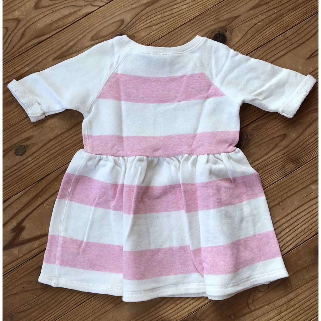 POLO RALPH LAUREN(ポロラルフローレン)のポロラルフローレン　キッズボーダーワンピース キッズ/ベビー/マタニティのキッズ服女の子用(90cm~)(ワンピース)の商品写真