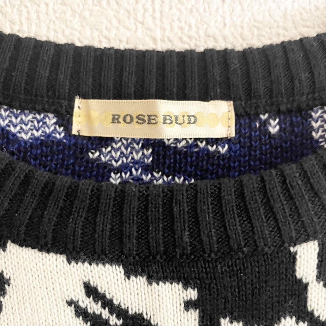 ROSE BUD(ローズバッド)のローズバッド　花柄ニット レディースのトップス(ニット/セーター)の商品写真