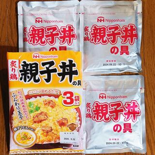 ニホンハム(日本ハム)のどんぶり繁盛 炙り鶏 親子丼の具 (3袋入り)(レトルト食品)