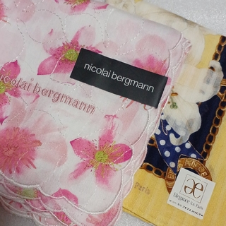 ニコライバーグマン(nicolai bergmann)の値下げ📌ニコライバーグマン&Elegance☆ハンカチ２枚セット(ハンカチ)
