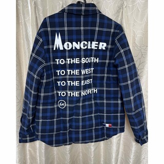 モンクレール(MONCLER)のMONCLER  シャツ型チェックダウン ジャケット メンズ(ダウンジャケット)